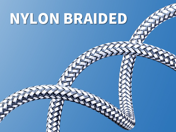3 Prong AC Power Cable Nylon Braided PC Power Cord Replacement for Computer