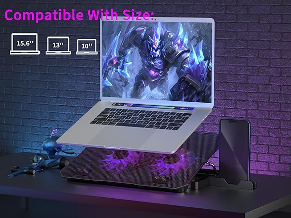 laptop cooling pad compatible with 15.6"