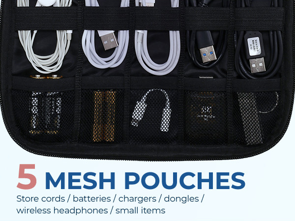 5 MESH POUCHES