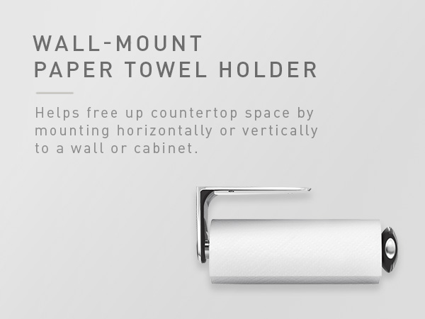 Wall-Mount Paper Towel Holder | Helps free up countertop space
