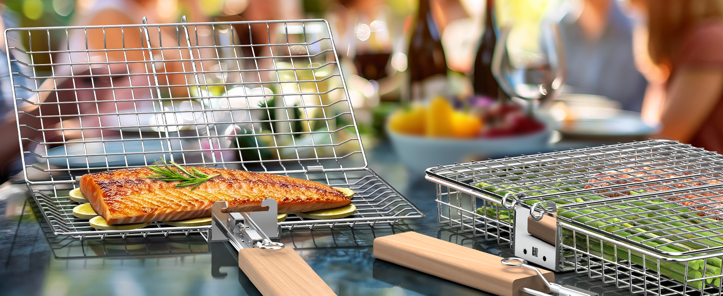 ivtivfu Fish Grill Basket