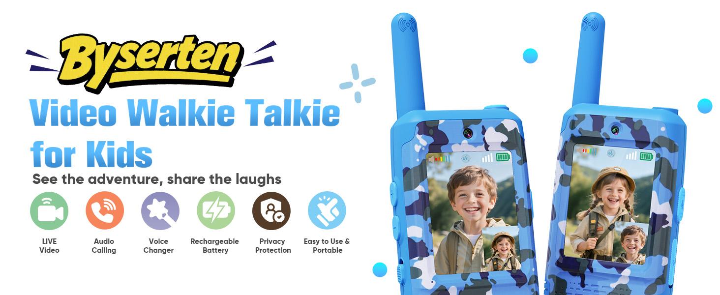 Byserten kids walkie talkie