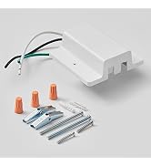 VANoopee H Track Floating Canopy Connector White for Single Circuit H Type Track Rail, H Track Ra...
