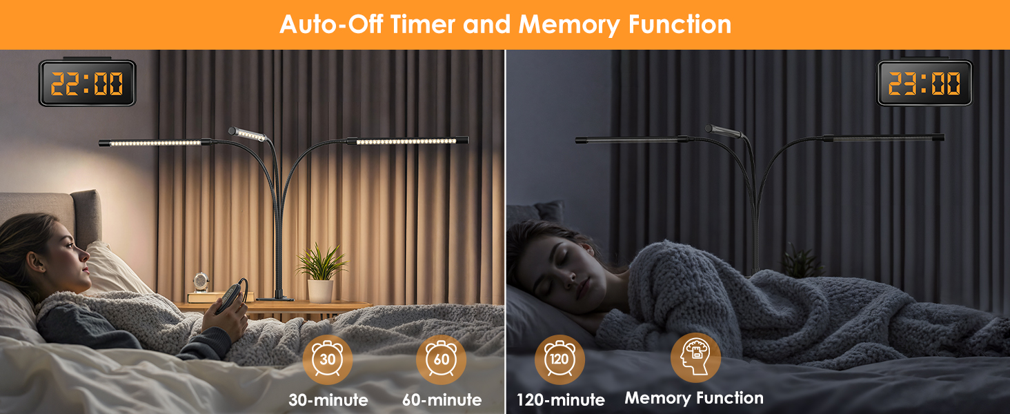 auto-off desk lamp for bedroom