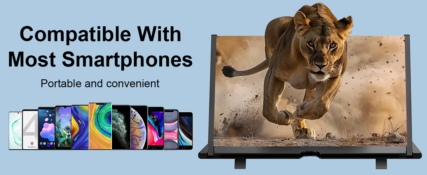 12 inch screen magnifier for cell phone