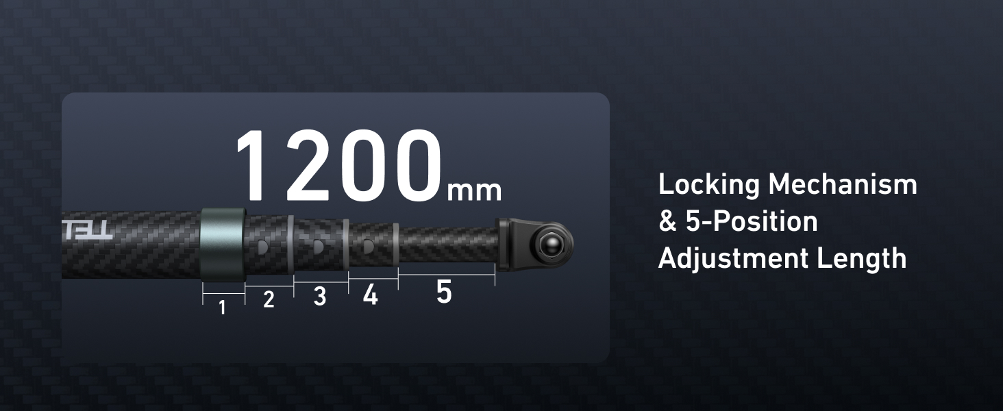 Selfie Stick Long Pole Invisible for GoPro