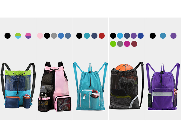 BeeGreen Drawstring Backpack for Men Women