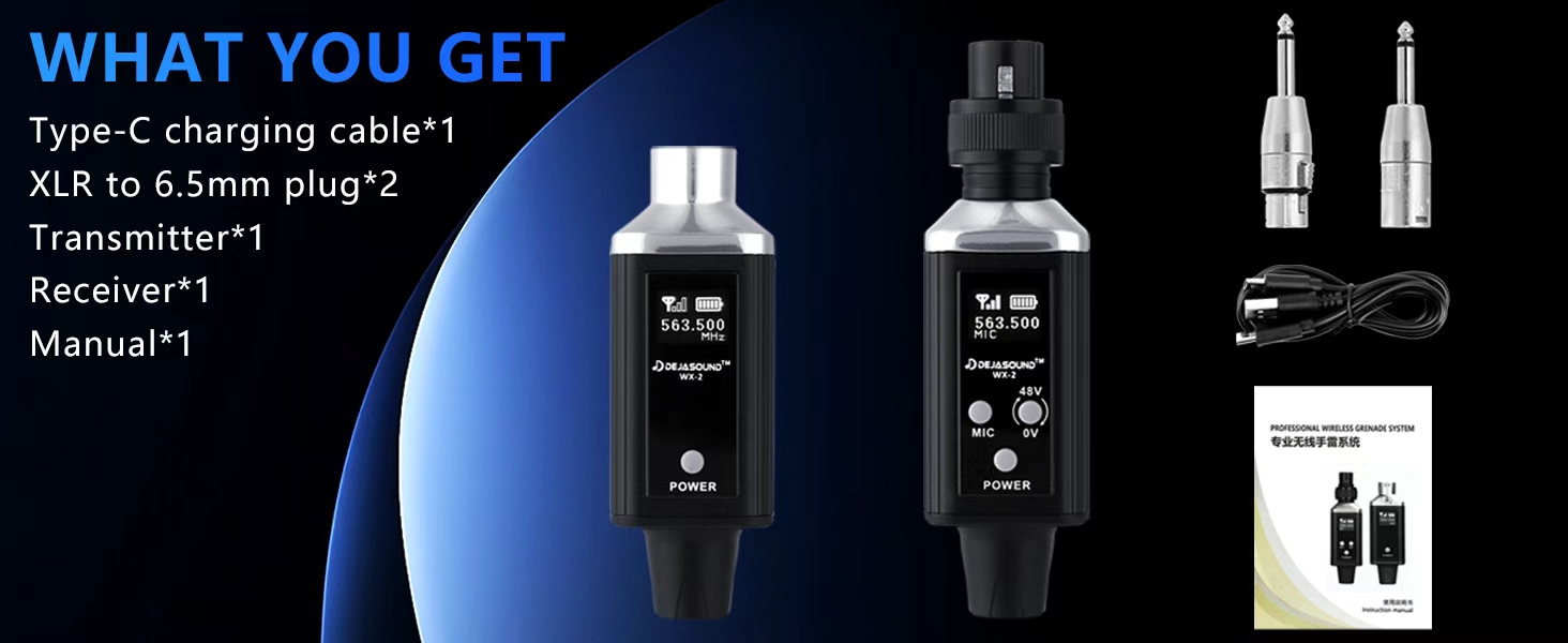 Wireless XLR Transmitter &amp;amp; Receiver