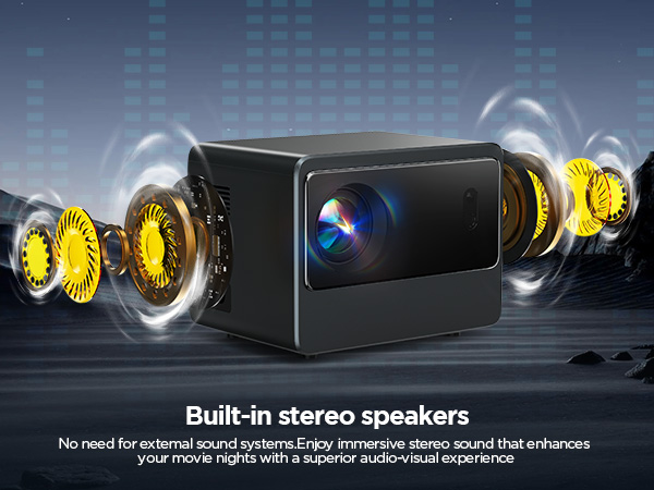 1080p 4k smart projector portable wireless indoor outdoor video projector with wifi and bluetooth
