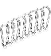 BONWIN Flag Pole Ring Replacement Carabiner Clips | Aluminum Alloy Flag Pole Clip Spring Snap Hoo...