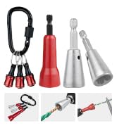 Noxtren 6PCS Wire Twister Tool for Drill with Bit Holder Keychain, Wire Nut Twister for Drill wit...