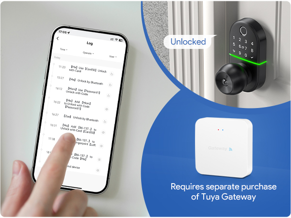 Monitor the unlocking record at any time