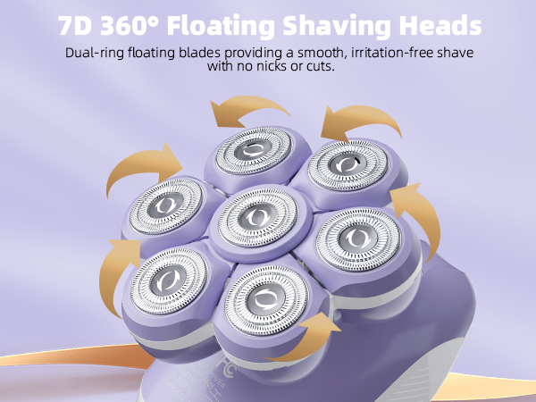 Electric razor for women