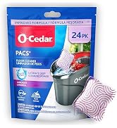 O-Cedar PACS Hard Floor Cleaner, Lavender Scent 24 Count (1-Pack) | Made with Naturally-Derived I...