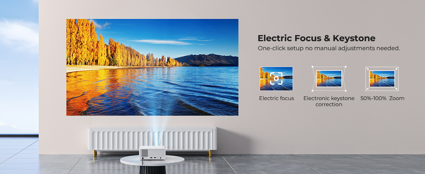 Smart Projector(Electric Focus&amp;amp;Keystone) - A+ 04