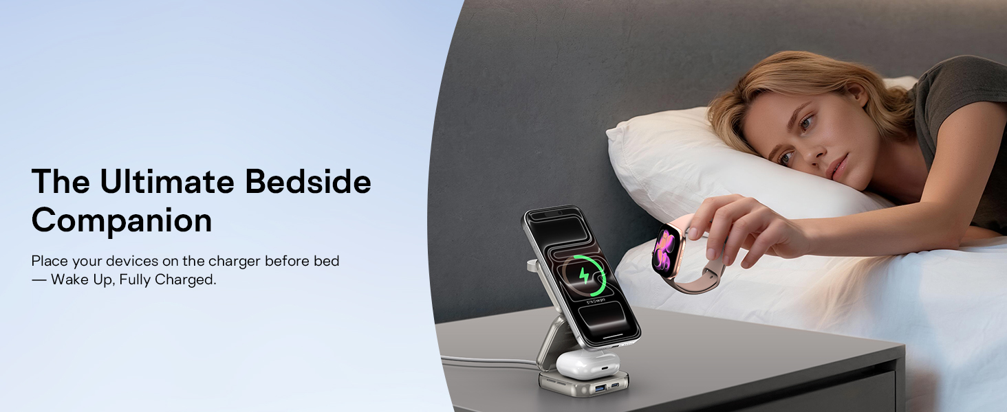 AC ISLAND W7 Flip 5 in 1 Charging Station for MagSafe