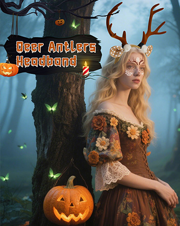 deer antlers headband