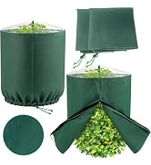 Gardeningwill 2 Packs 31" Dia x 45" H Winter Plant Cover – Cylindrical Shrub &amp; Tree Protection Ba...