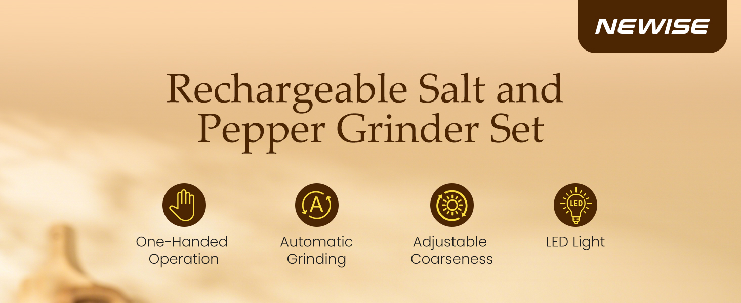 Refillable Pepper Mill Set