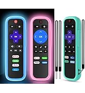 3 Pack Remote Cover for Roku, The Remote Case Compatible with Roku Voice Remote Official, Silicon...
