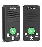 ChunHee Wireless Intercom for Home, 500ft Range Full Duplex House Communication System, Easy 4-Bu...