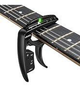 LEKATO TC50 2 In 1 Guitar Capo Tuner for Acoustic Electric Guitar, Semi-step Tuning Mode, USB Rec...