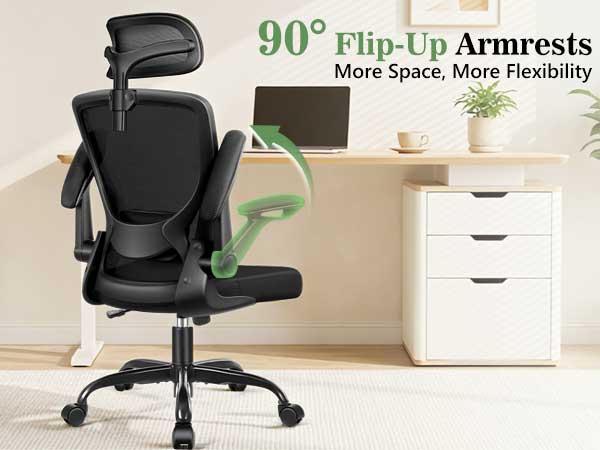 office chair with fil-up armrest