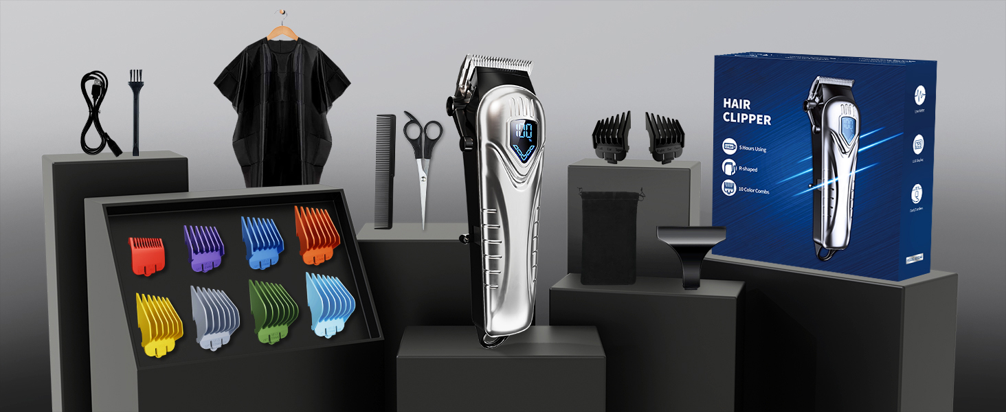 A Complete Haircut Kit with 18 Pieces