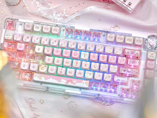 Crystal Jelly Keycaps