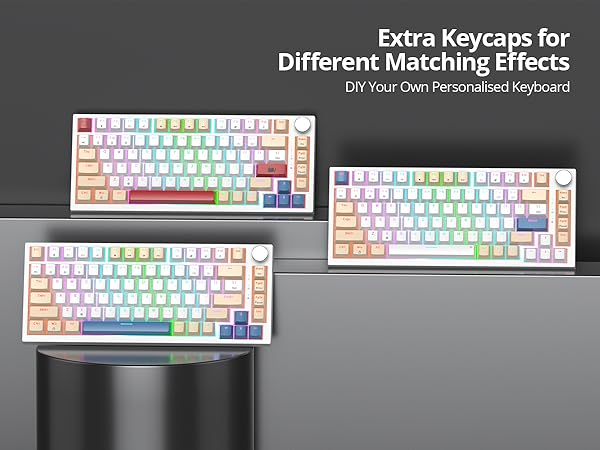 creamy white keyboard 75%