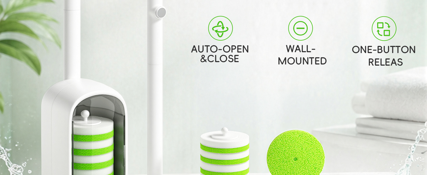 Green Disposable Toilet Brush