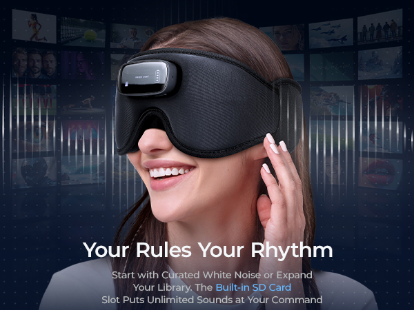 bluetooth sleep mask whtie noise