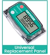 GRYVOZE Digital Turbine Fuel Flow Meter Universal Replacement Panel, Suitable for Repair Parts of...