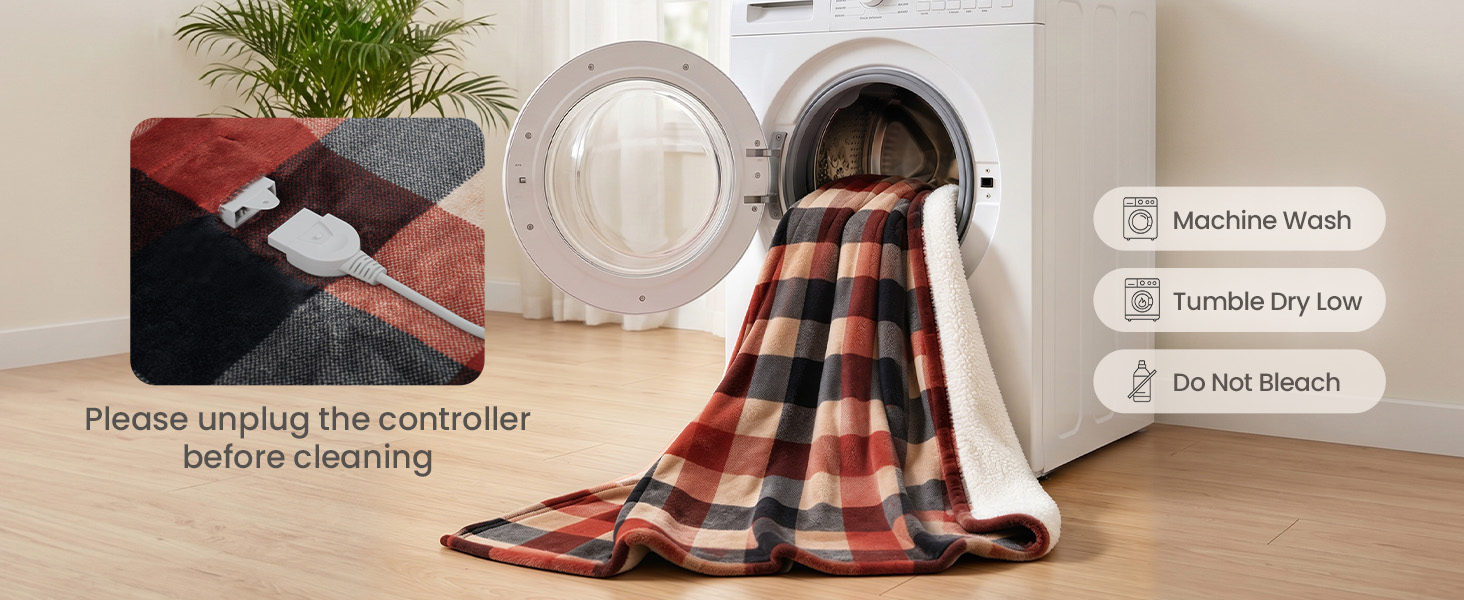 heating blanket throw