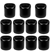 Black Spell Candle Holders 10 PCS, KSWING 1/2 Inch Diameter Ceramic Chime Ritual Candlestick Hold...
