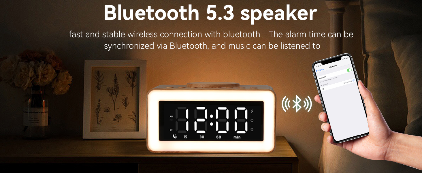 alarm clock with usb ports small for bedside loud heavy sleepers adults school desk clocks office