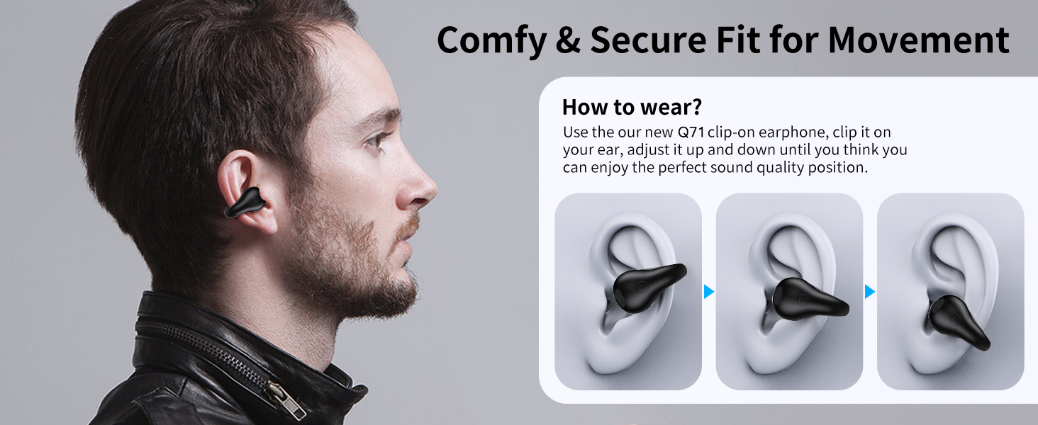 Comfort Clip On Earbuds