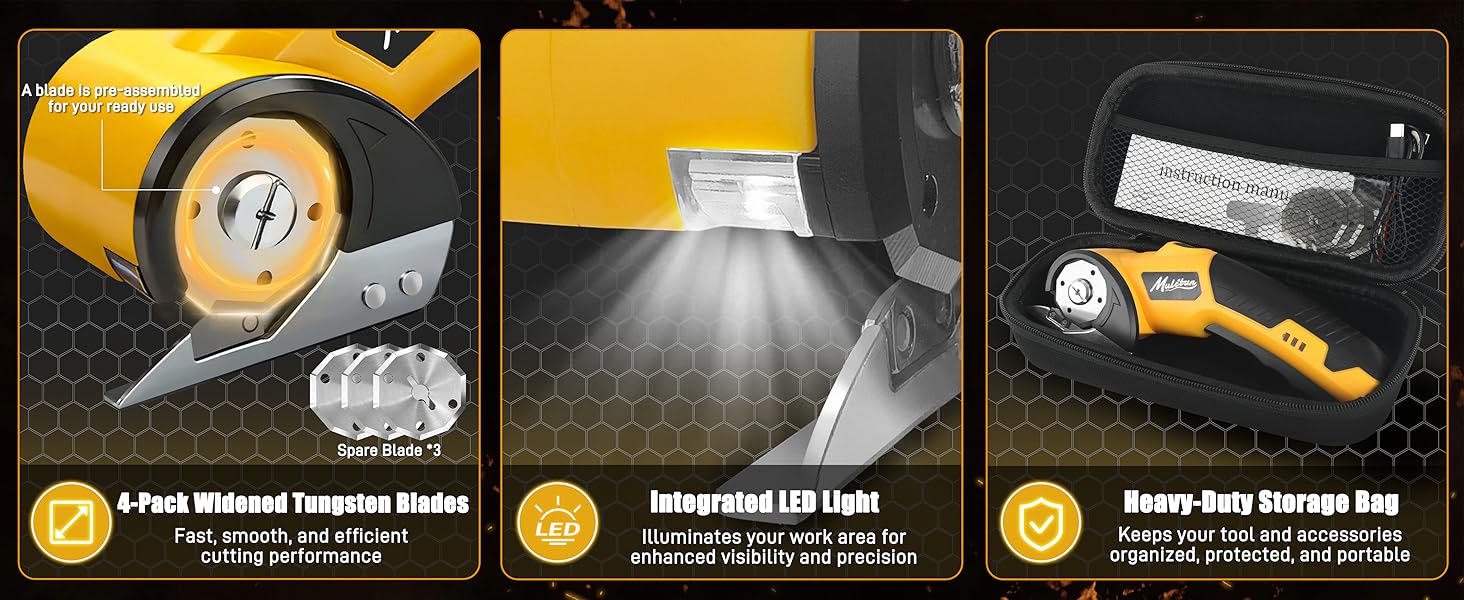 electric rotary cutter for fabric