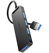 VENTION USB 3.0 Hub for Laptop- Multi USB Port Splitter, Ultra-Slim USB Extender Adapter, 4 Ports...