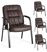OLIXIS Waiting Room Guest Chair Set of 4, 500lbs PU Leather Ergonomic Office Desk Reception Chair...