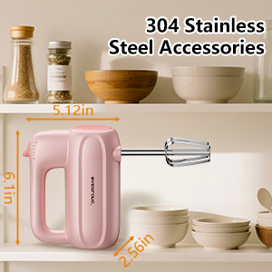 Text reads 'Stainless Steel/Accessories'. Product display featuring metallic accessories and decorative items in both silver and rose gold finishes.