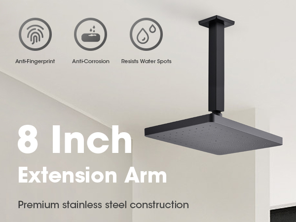 ceiling mount shower arm