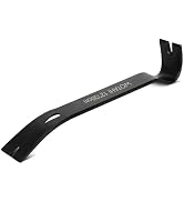 WOTAHI 12 Inch Crow Bar Pry Bar, Heavy Duty Nail Puller Forged from High-Carbon Steel, Multi-Purp...