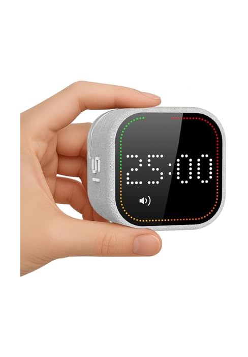 REACHER Fast Custom Pomodoro Timer Cube, Productivity Timer for ADHD | Fast Custom, Silent Mode, ...
