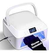 Professional UV LED Nail Lamp, 248W UV Nail Light for Gel Nails Nail Dryer, with 4 Timer Modes, N...