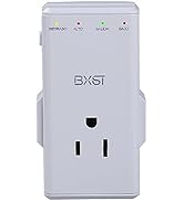BXST Electronic Voltage &amp; Surge Protector Four Outlet Plug Voltage Protector for Home 350° Rotati...