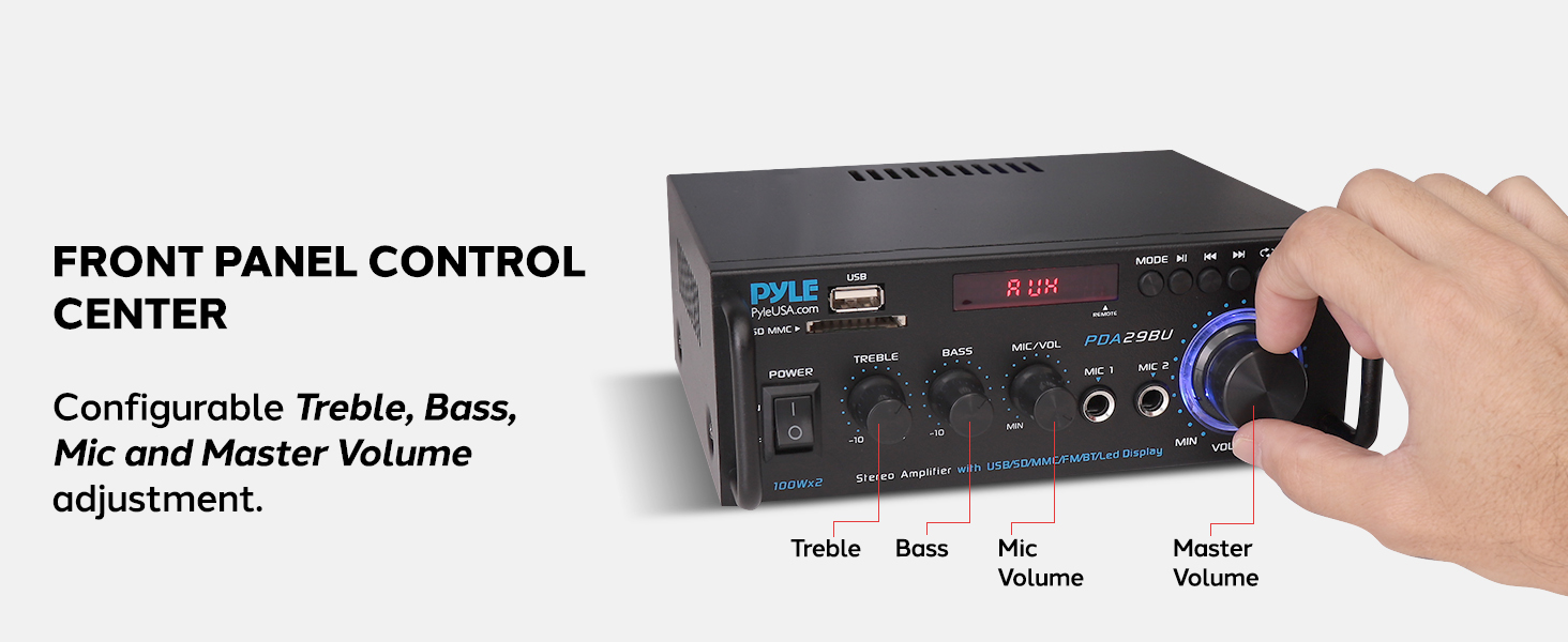 home stereo system components amplifier amp audio receiver bluetooth amplificador canales