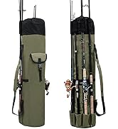 Wowelife Fishing Rod Carrier Fishing Reel Organizer Pole Storage Bag for Fishing and Traveling,A ...