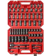 AMM 1/2-inch 66 Pieces Impact Socket Master Set, SAE &amp; Metric from 5/16"-1-1/4",8-24mm, Shallow/D...