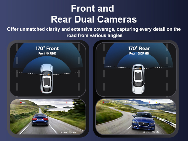 dash cam front and rear,dash cam